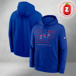 Buffalo Bills Busted Play Club Nike NFL Two Sides Unisex Pullover Hoodie