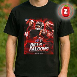 Buffalo Bills Vs Atlanta Falcons NFL Week 7 2025 Mercedes Benz Stadium Prime Time Showdown Unisexx T-Shirt