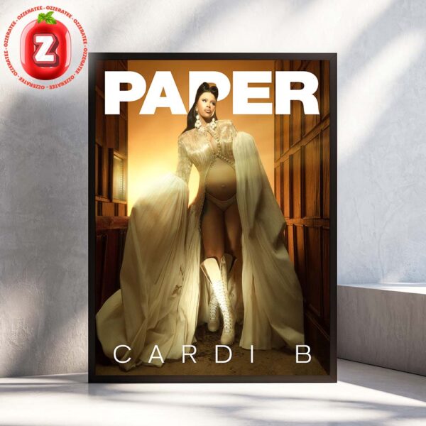 Cardi B Paper Magazine Cover 2025 Golden Goddess Edition Home Decor Poster Canvas