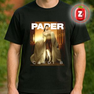 Cardi B Paper Magazine Cover 2025 Golden Goddess Edition Unisex T-Shirt