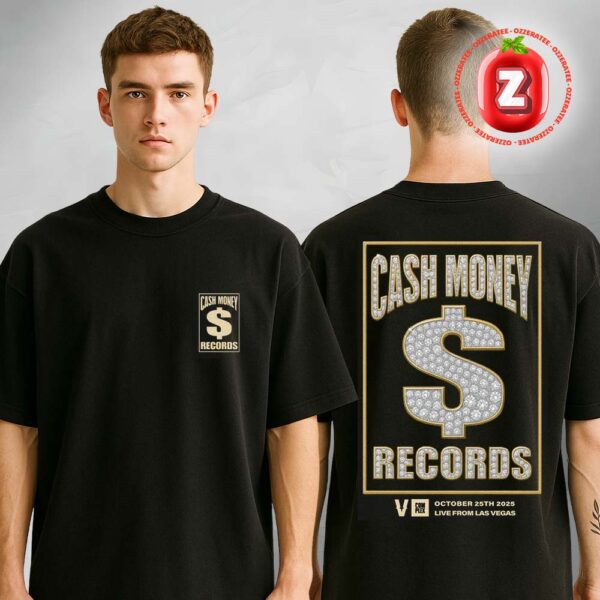 Cash Money Records x Verzuz Live From Las Vegas 2025 Diamond Logo Tee Cash Money Shop Two Sides Unisex T-Shirt