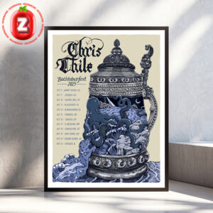 Chris Thile Tour Poster At Multiple Venues In North America On October 2025 Bachtoberfest Baroque Octopus Artwork Home Decor Poster Canvas