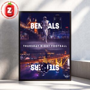 Cincinnati Bengals Vs Pittsburgh Steelers Poster At Thursday Night Football In Cincinnati On November 2025 NFL Rivalry Artwork Home Decor Poster Canvas