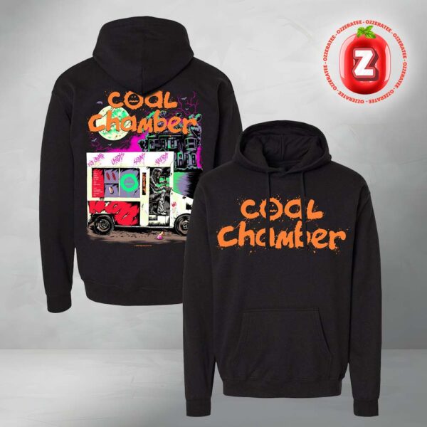 Coal Chamber Horror Ice Cream Truck Merch 2025 Dark Gothic Metal Artwork By Josh Beamish Two Sides Unisex Hoodie