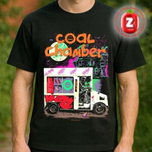 Coal Chamber Horror Ice Cream Truck Poster 2025 Dark Gothic Metal Artwork By Josh Beamish Unisex T-Shirt