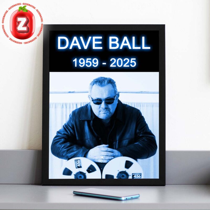 Dave Ball Tribute Poster In Memory Of The Soft Cell Co Founder 1959 To 2025 Electronic Music Legacy Artwork Home Decor Poster Canvas