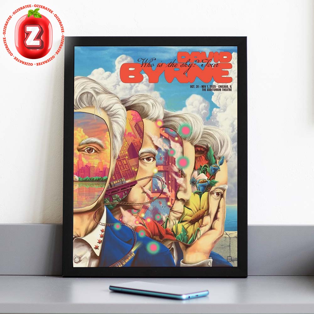 David Byrne Who Is The Sky Tour Poster Live At The Auditorium Theatre In Chicago IL On October 31 To November 1 2025 Surreal Artwork Home Decor Poster Canvas David Byrne Who Is The Sky Tour Poster Live At The Auditorium Theatre In Chicago IL On October 31 To November 1 2025 Surreal Artwork Home Decor Poster Canvas