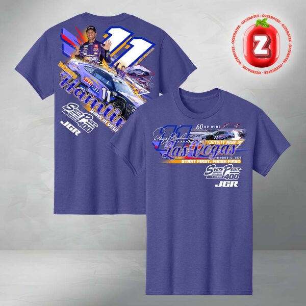 Denny Hamlin South Point 400 Race Winner NASCAR Cup Series 2025 Victory Edition Two Sides Unisex T-Shirt