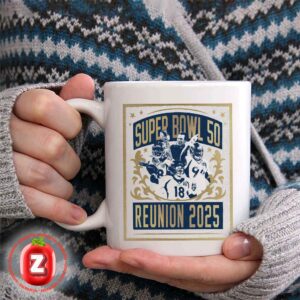 Denver Broncos Super Bowl 50 Reunion 2025 Poster NFL Football Legacy Artwork Coffee Ceramic Mug