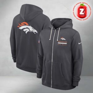Denver Broncos Utility Player Sideline Nike NFL Zip Hoodie