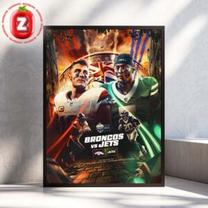 Denver Broncos vs New York Jets NFL London Game 2025 Week 6 Tottenham Hotspur Stadium Matchday Home Decor Poster Canvas