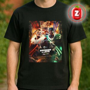 Denver Broncos vs New York Jets NFL London Game 2025 Week 6 Tottenham Hotspur Stadium Matchday Unisex T-Shirt