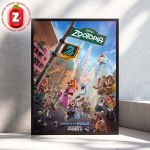 Disney Zootopia 2 IMAX 2025 Animated Movie Poster Colorful Fun Adventure Home Decor Poster Canvas