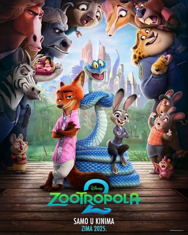 Disney Zootropola 2 2025 International Poster Animated Family Adventure