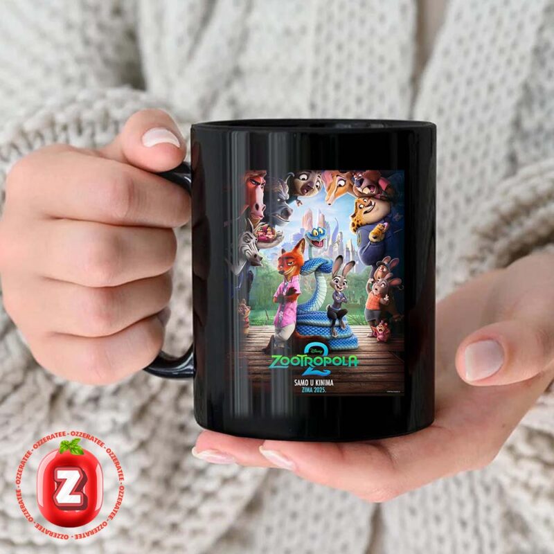 Disney Zootropola 2 2025 International Poster Animated Family Adventure Coffee Ceramic Mug