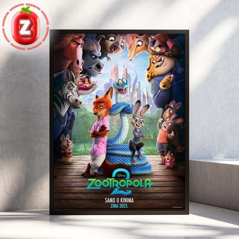 Disney Zootropola 2 2025 International Poster Animated Family Adventure Home Decor Poster Canvas