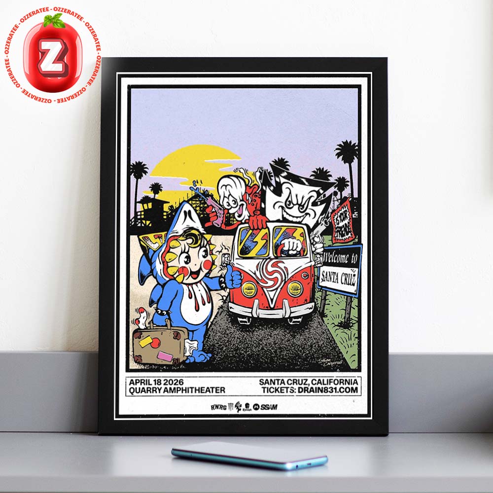 Drain Live At Quarry Amphitheater In Santa Cruz California On April 18 2026 Surf Punk Tour Home Decor Poster Canvas Drain Live At Quarry Amphitheater In Santa Cruz California On April 18 2026 Surf Punk Tour Home Decor Poster Canvas