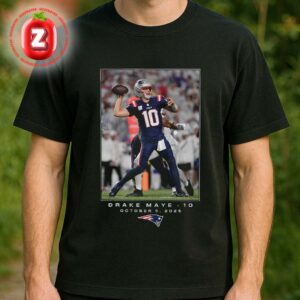 Drake Maye New England Patriots NFL Flash Features Week 5 Unisex T-Shirt