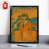 Eddie 9V 2026 Tour Poster Blues Gator Artwork Home Decor Poster Canvas
