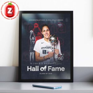 Elena Delle Donne Washington Mystics Hall Of Fame 2026 WNBA Home Decor Poster Canvas