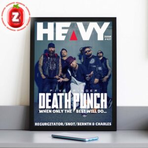Five Finger Death Punch Magazine Cover Poster For Heavy Issue 427 2025 Metal Band Editorial Artwork Home Decor Poster Canvas