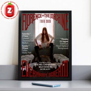 Florence And The Machine Everybody Scream Tour 2026 Home Decor Poster Canvas Florence And The Machine Everybody Scream Tour 2026 Home Decor Poster Canvas