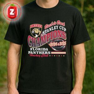Florida Panthers Back-to-Back Champions Wave Franklin NHL 2025 Season Unisex T-Shirt