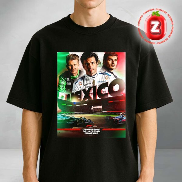 Formula 1 Mexico Grand Prix 2025 Poster At Autódromo Hermanos Rodríguez In Mexico City F1 Unisex T-Shirt