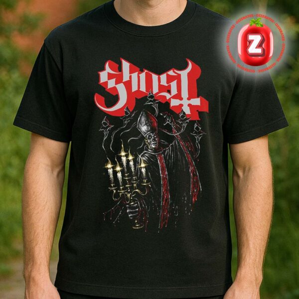 Ghost Skeleton Haunted Candelabra Opus Eponymous 15th Anniversary Unisex T-Shirt