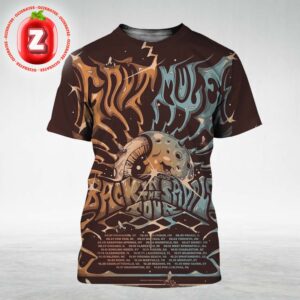 Gov’t Mule Tour Dates Poster Back In The Saddle Tour Across North America Fall 2025 Psychedelic Cosmic Artwork All Over Print Shirt