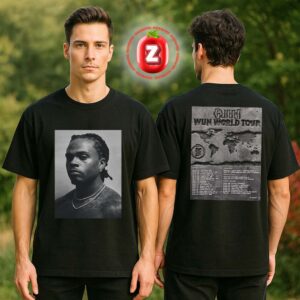 Gunna Tour Poster Wun World Tour Across North America Africa Australia And Europe From November 2025 To July 2026 Ancient Stone Artwork Two Sides Unisex T-Shirt