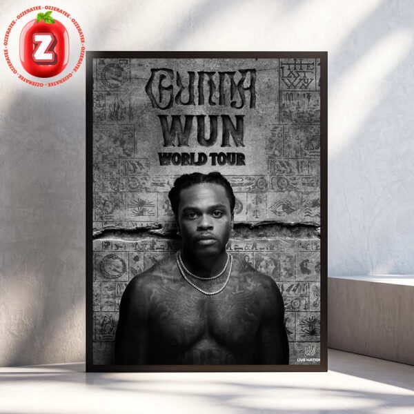 Gunna Wun World Tour On November 2025 To July 2026 Poster Tour Dates The Last Wun Album North America Africa Australia Europe Concert Home Decor Poster Canvas