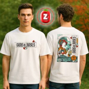 Guns N Roses Concert Poster At Parque Estadio Nacional In Santiago Chile On October 14 2025 Two Sides Unisex T-Shirt