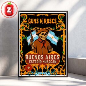 Guns N Roses Live Show Music Cocnert At Estadio Huracán In Buenos Aires Argentina On October 17 2025 Home Decor Poster Canvas