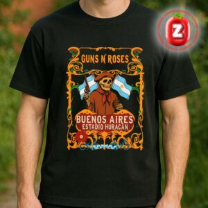 Guns N Roses Live Show Music Cocnert At Estadio Huracán In Buenos Aires Argentina On October 17 2025 Unisex T-Shirt