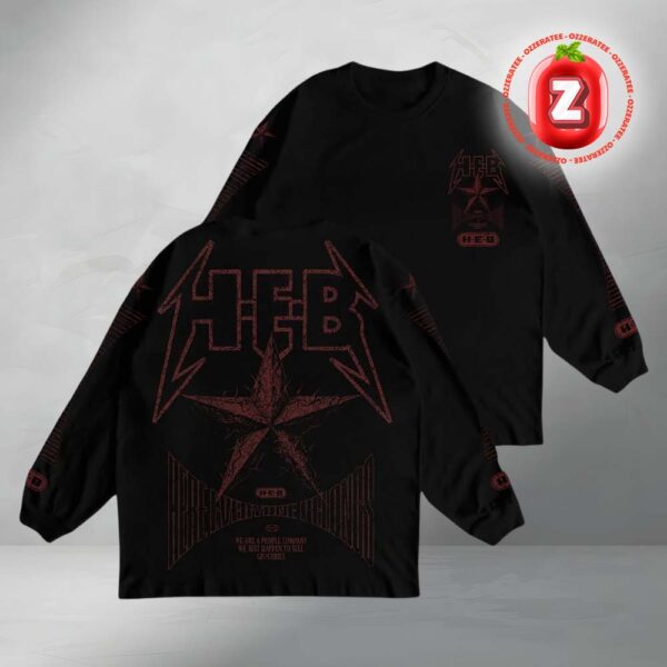 HEB x Connor Dwyer Here Everyone Belongs Red Metal Long Sleeve 2025 For Austin Musicians HAAM