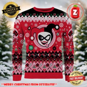 Harley Quinn Hey Christmas Puddin Ugly Christmas Sweater 2025