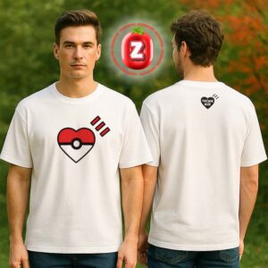 Human Made x Pokemon Heart Pokemon Love Two Sides Unisex T-Shirt