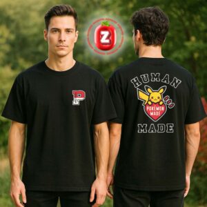 Human Made x Pokemon New Collection 2025 Logo Two Sides Unisex T-Shirt