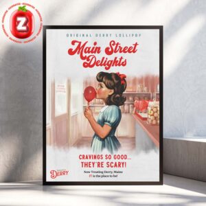 IT Movie Poster At Main Street Candy Shop In Derry Maine On 2025 Horror Retro Pop Artwork Home Decor Poster Canvas
