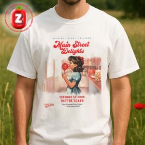 IT Movie Poster At Main Street Candy Shop In Derry Maine On 2025 Horror Retro Pop Artwork Unisex T-Shirt