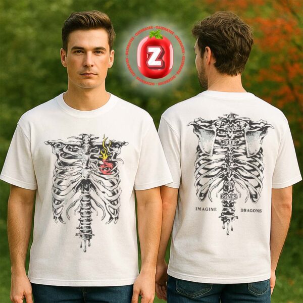 Imagine Dragon Feel It In My Bones Skeleton Two Sides Unisex T-Shirt