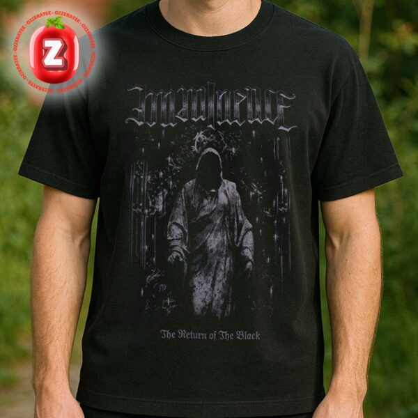 Imminence Band T-Shirt At Worldwide Release In Global Stores On 2025 The Return Of The Black Dark Metal Artwork