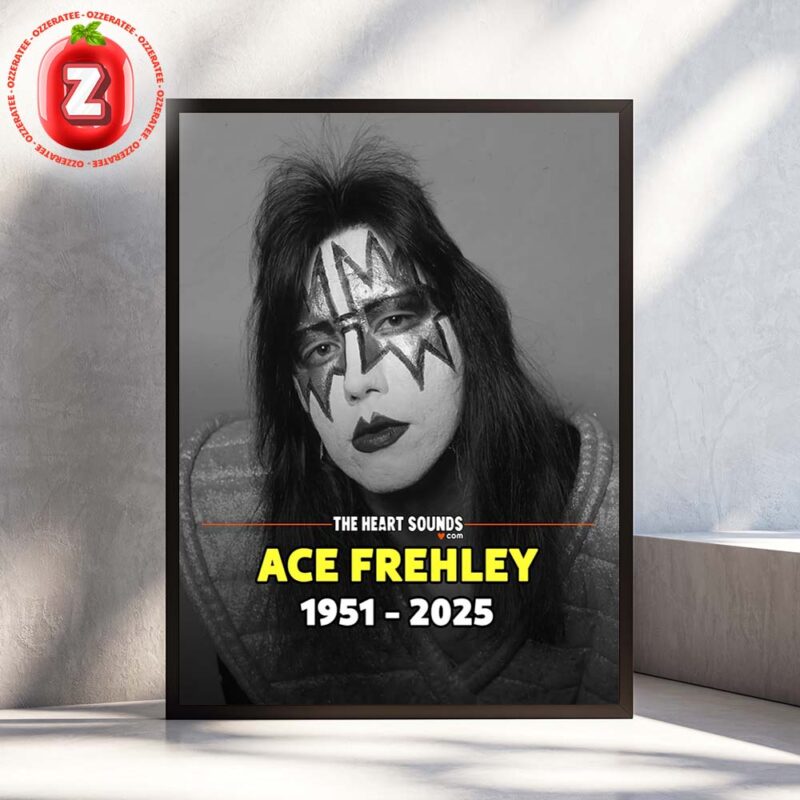 In Memory Of Ace Frehley 1951–2025 KISS Rock Legend Lives On Home Decor Poster Canvas