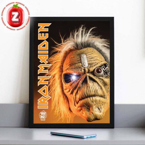 Iron Maiden Cyborg Eddie Mask Poster Trick Or Treat Studios Halloween 2025 Home Decor Poster Canvas
