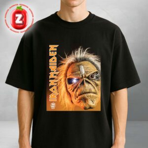 Iron Maiden Cyborg Eddie Mask Poster Trick Or Treat Studios Halloween 2025 Unisex T-Shirt