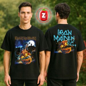 Iron Maiden Eddie Pumpkin Slasher Two Sides Unisex T-Shirt