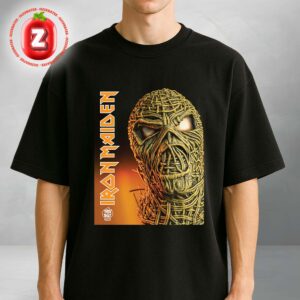 Iron Maiden Eddie Wicker Mask Poster Trick Or Treat Studios Halloween 2025 Unisex T-Shirt