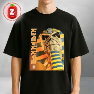 Iron Maiden Pharaoh Eddie Mask Poster Trick Or Treat Studios Halloween 2025 Unisex T-Shirt
