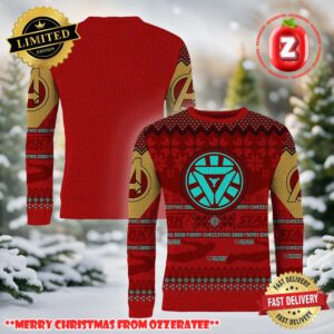 Iron Man I Love Christmas 3000 Ugly Christmas Sweater 2025